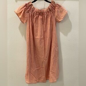 Easel - Terracotta Off-Shoulder Dress size small